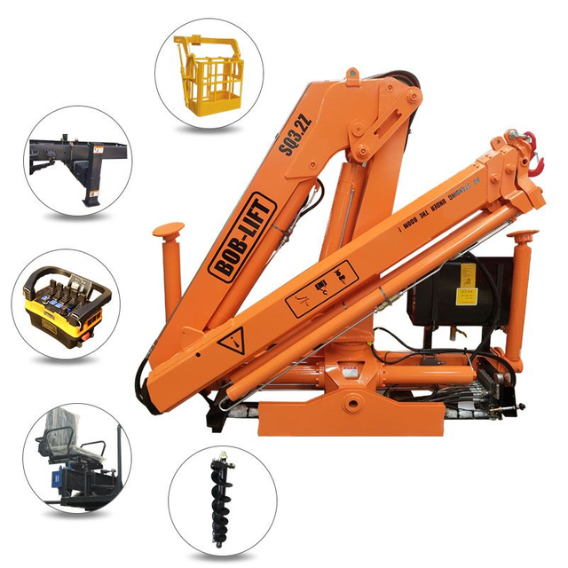 3.2 Ton Folding Arm Truck Mounted Crane For Sale