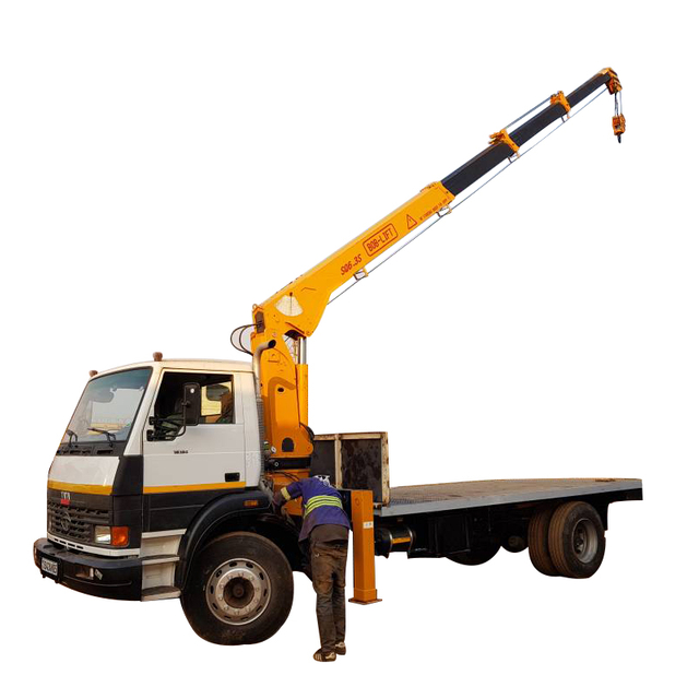 6.3 Ton Telescopic Boom Truck Mounted Crane For Sale