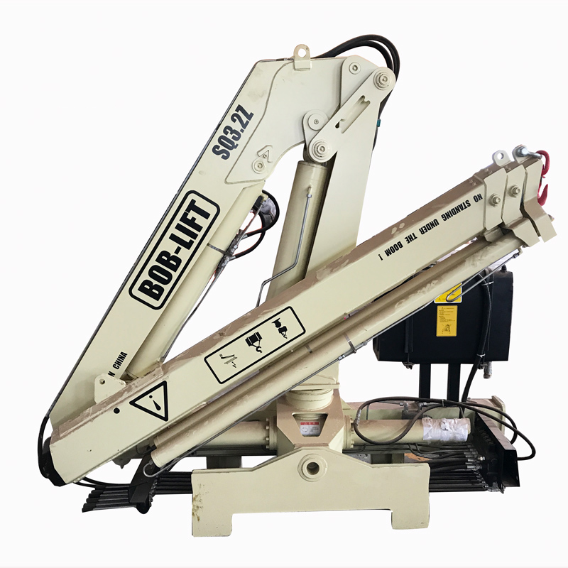 3.2 Ton Folding Arm Truck Mounted Crane For Sale