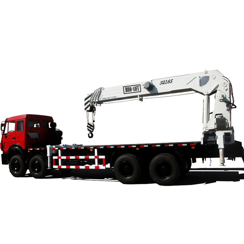 16 Ton Telescopic Boom Truck Mounted Crane For Sale