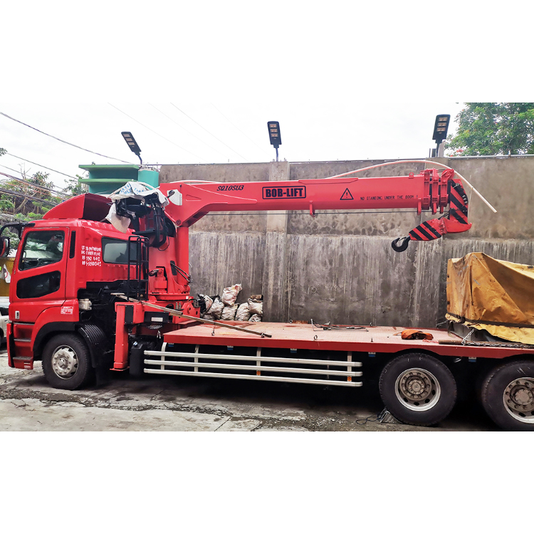 10 Ton Telescopic Boom Truck Mounted Crane For Sale