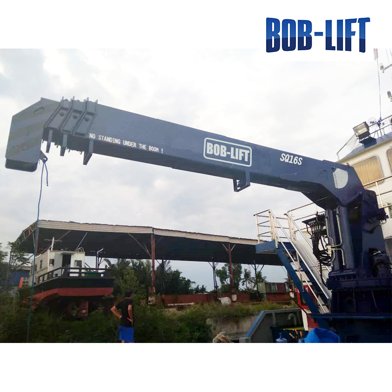 16 Ton Telescopic Boom Marine Crane For Sale