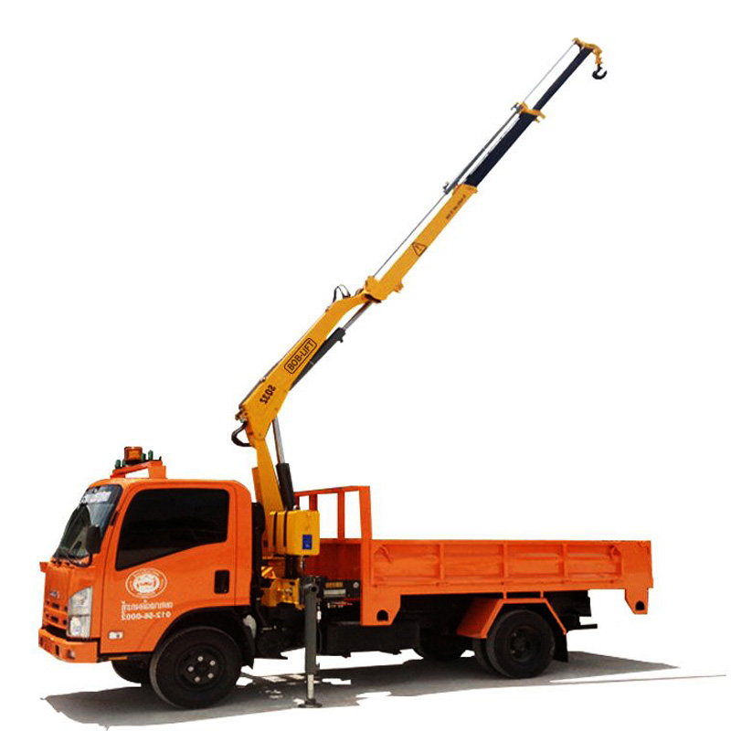 3.2 Ton Folding Arm Truck Mounted Crane For Sale