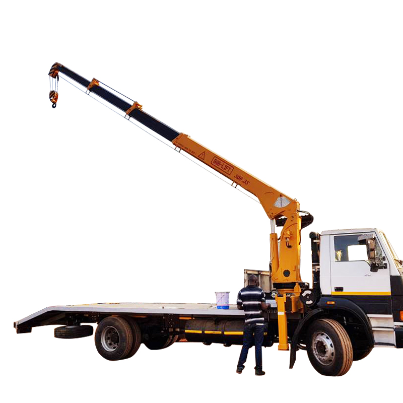 6.3 Ton Telescopic Boom Truck Mounted Crane For Sale