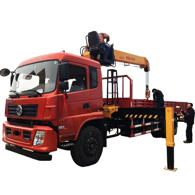 10 Ton Telescopic Boom Truck Mounted Crane For Sale