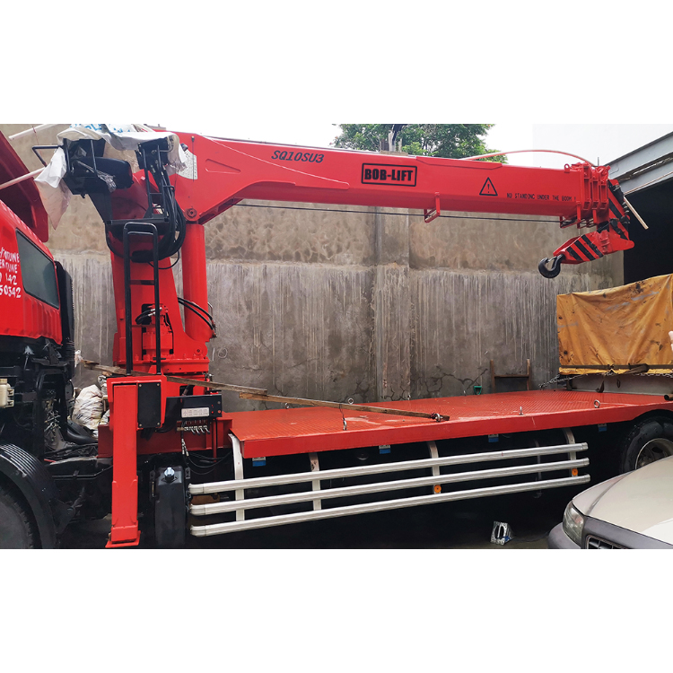 10 Ton Telescopic Boom Truck Mounted Crane For Sale